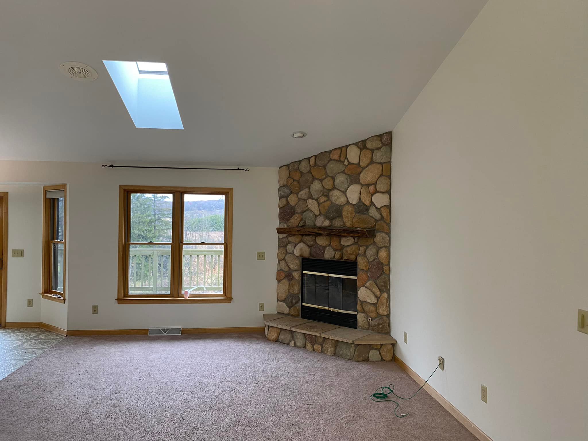 interior painting project using Super Paint from Sherwin Williams